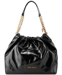 ナインウェスト レディース バッグ ハンドバッグ Nine West Womens Karter Small Hobo Bag Black ブラックのサムネイル