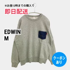 EDWIN エドウィン スウェット M グレー コットン 無地 長袖 レディースのサムネイル