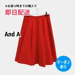And A アンドエー スカート レッド レディースのサムネイル