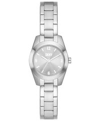 [Free Shipping] Donna Karan New York Women's Nolita Three Hand Silver Tone Stainless Steel Watch 26m
