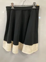 P231⚫︎LAISSE PASSE⚫︎レッセ パッセ⚫︎スカート⚫︎ミニ⚫︎フレア⚫︎レース⚫︎レディース⚫︎size38⚫︎黒×白のサムネイル