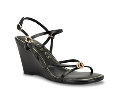 ゲス レディース シューズ サンダル GuessDevve Wedge Sandal Black ブラックのサムネイル