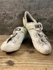 KE048 シディ SIDI WIRE CARBON ビンディングシューズ ホワイト EU46 3穴のサムネイル