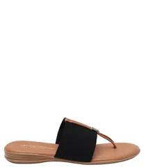アンドレアース レディース シューズ サンダル Andre Assous Nice Stretch Thong Sandals Black ブラックのサムネイル