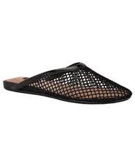 ナインウェスト レディース シューズ スリッポン・ローファー メッシュ Nine West Womens Daniela Mesh Round Toe SlipOn Mules Black ブラックのサムネイル