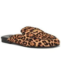 ナインウェスト レディース シューズ スリッポン・ローファー Nine West Womens Evans Penny Loafer Flat SlipOn Mules Leopard Calf Haのサムネイル
