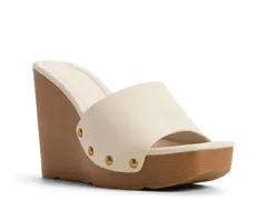 アルド レディース シューズ サンダル Aldo Grounded Wedge Sandal White Leather ホワイトのサムネイル