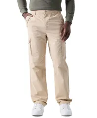ゲス メンズ ボトムス カジュアルパンツ カーゴパンツ GUESS Mens Owen StraightFit Cargo Pants Neutral Sand Multi サンドのサムネイル