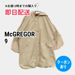McGREGOR マックレガー ブルゾン 9 ベージュ コットン 無地 ミドル丈 フードあり ボタン留め レディースのサムネイル
