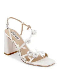 バッジェリーミシュカ レディース シューズ サンダル Badgley Mischka Womens Orsola Sandals White Leather ホワイトのサムネイル