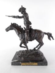 Frederic Remington「FILL YOUR HAND」ブロンズ像 約26cm フレデリック
