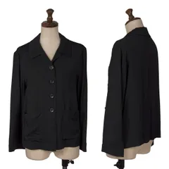 ジルサンダーネイビーJIL SANDER NAVY レーヨン混パッチポケットストレッチジャケット 紺34のサムネイル