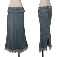 ジーンズポールゴルチエJean's Paul GAULTIER サイドレースアップデザインベルテッドデニムスカート インディゴ42のサムネイル