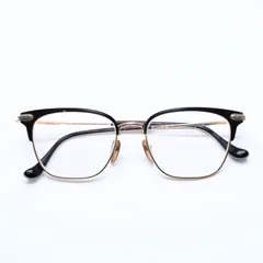 極美品 CHROME HEARTS クロムハーツ MUFFBUFFIN 眼鏡 アイウェア CHプラス サイズ53□18 155 ブラック ゴールド 中古 4a005735のサムネイル