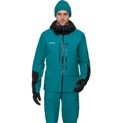 マムート メンズ アウター ジャケット・ブルゾン フーデッドジャケット Mammut Haldigrat Light HS Hooded Jacket Mens Deep TealBlack ブラックのサムネイル