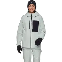 マムート レディース アウター ジャケット・ブルゾン フーデッドジャケット Mammut Stoney HS Hooded Jacket Womensilver SageBlack ブラックのサムネイル