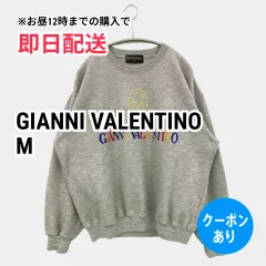 GIANNI VALENTINO ジャンニバレンチノ スウェット M グレー 長袖 ブランドロゴ 刺繍 スウェット メンズ レディースのサムネイル