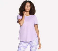スケッチャーズ レディース トップス Tシャツ Womenskechers GOWALK GODRI SWIFTunic Lilac Haze Heather ヘザーのサムネイル