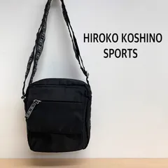 美品 ヒロココシノスポーツ ショルダーバッグ 黒 多機能 軽量 ナイロン 【B1-11】のサムネイル