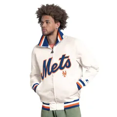 スターター レディース アウター ジャケット・ブルゾン キャップ ロゴ Menstarter White New York Mets The Captain Cooperstown Logo Fullのサムネイル