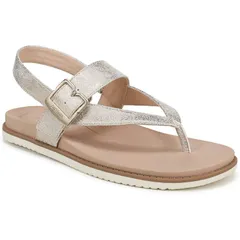 ドクター・ショール レディース シューズ サンダル レザー フェイクレザー Dr Schollso Chill Womens Faux Leather Thong Sandals Light Goldのサムネイル