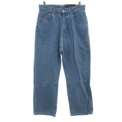 スティーブンアラン Steven Alan デニムパンツ ジーンズ 股上深め ストレートレッグ ライトインディゴブルー 無地  /ML ■ECD001のサムネイル