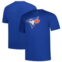プロファイル レディース トップス Tシャツ トール ロゴ Mens Profile Royal Toronto Blue Jays Big Tall Distressed Logo TShirt Jのサムネイル
