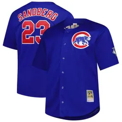 プロファイル レディース トップス Tシャツ トール ジャージー Mens Profile Ryne Sandberg Royal Chicago Cubs Big Tall Cooperstownのサムネイル