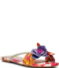 ベッツィジョンソン レディース シューズ パンプス サンダル Betsey Johnsonicolle Butterfly and Flower Embellished Flat Sandals Whのサムネイル