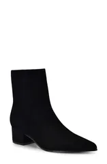 ナインウェスト レディース シューズ ブーツ・レインブーツ Nine West Maribu Pointed Toe Bootie Black Suede ブラックのサムネイル