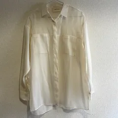 ●AEWEN MATOPH イウエン マトフ　オーガンジー シャツ　シースルー　ブラウス　クリーム　【中古】 Bランク　725-4のサムネイル