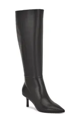 ナインウェスト レディース シューズ ブーツ・レインブーツ Nine West Kimdee 9x9 Pointed Toe Knee High Boot Black 001 ブラックのサムネイル