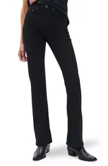 ラグアンドボーン レディース シューズ ブーツ・レインブーツカット ジーンズ rag bone Flexi Peyton Mid Rise Fullength Bootcut Jeans Blackのサムネイル