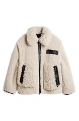 デジグアル レディース アウター ジャケット・ブルゾン Desigual Faux Shearling Bomber Jacket Beige ベージュのサムネイル