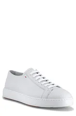 サントーニ メンズ シューズ スニーカー Santoni Biking Low Top Sneaker White ホワイトのサムネイル