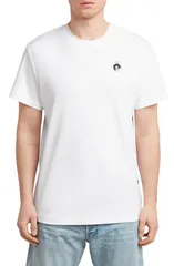 ジースター メンズ トップス Tシャツ コットン グラフィック GSTAR Trims Back Organicotton Graphic TShirt White ホワイトのサムネイル