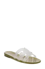 サムエデルマン レディース シューズ サンダル Sam Edelman Bay Jelly Slide Sandal Clear Green Limon グリーンのサムネイル