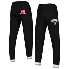 スターター メンズ ボトムス カジュアルパンツ フリース Menstarter Black Las Vegas Raiders Blitz Fleece Jogger Pants Black ブラックのサムネイル