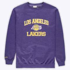 ミッチェルネス メンズ アウター パーカー・スウェット クルーネック トール シャツ Mens Mitchell Ness Heather Purple Los Angeles Lakers Hardのサムネイル