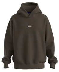 【送料無料】 ヒューゴボス メンズ パーカー・スウェット アウター Mens Nazardo Hooded Sweatshirt Dark Brownのサムネイル