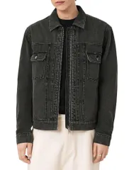 オールセインツ メンズ アウター ジャケット・ブルゾン デニム ALLSAINTS Brightmore Denim Jacket Dirty Black ブラックのサムネイル
