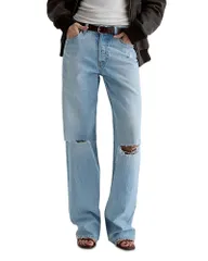 エージー レディース ボトムス デニムパンツ ジーンズ AG Billie High Rise Relaxed Straight Jeans in Soft Focusoft Focusのサムネイル