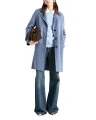 マレーラ レディース アウター コート ウール Marella Mllpancia1 Double Wool Blend Coat Light Blue ブルーのサムネイル