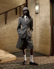 トップショップ レディース アウター ジャケット・ブルゾン ブレザー Tolu Coker x Topshop cinched 80s blazer in taupe トープのサムネイル