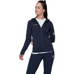 マムート レディース アウター ジャケット・ブルゾン フーデッドジャケット Mammutaiss ML Hooded Jacket Womens Marineのサムネイル