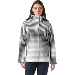 ヘリーハンセン レディース アウター ジャケット・ブルゾン Helly Hansen Moss Jacket Womens White Navy Stripe ホワイトのサムネイル