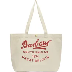 バブアー メンズ バッグ Barbour Scriptote Bag Red Logo レッドのサムネイル