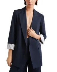 マレーラ レディース アウター ジャケット・ブルゾン ブレザー Marella Mlsranghi Cuffed Blazer Navy ネイビーのサムネイル