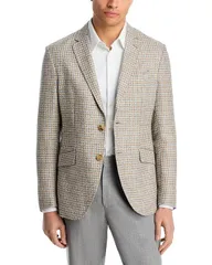 エトロ レディース アウター ジャケット・ブルゾン コート Etro Houndstooth Sport Coatan Light Blue ブルーのサムネイル