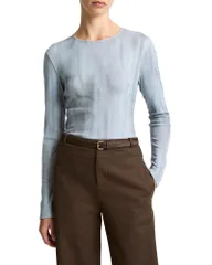 ヴィンス レディース トップス Tシャツ クルーネック Vince Long Sleeve Crewneck Tee Azura Washのサムネイル